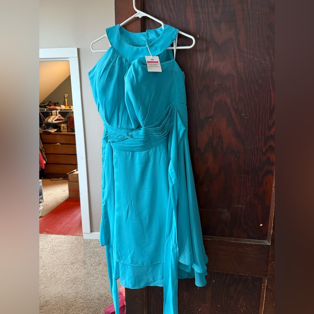 Elegant Teal Bridesmaid Dress